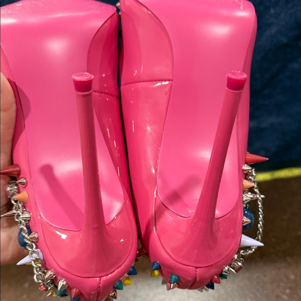 Steve Madden Veronicka Pink Multi colored studded Stiletto Pumps 💕 - Picture 3 of 4